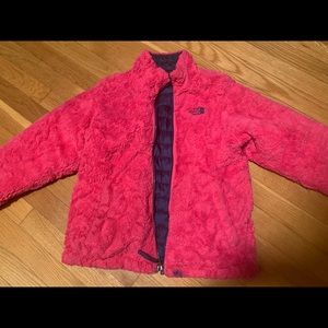 Girls Reversible The North Face jacket size 10/12